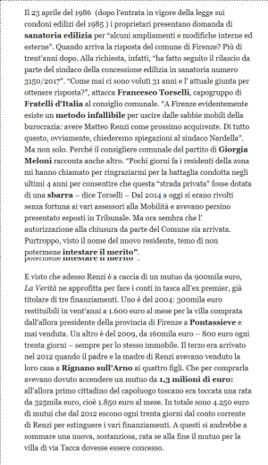 Matteo Renzi compra una villa a Firenze da 1 3 milioni di euro. A gennaio aveva detto   Sul cont.png