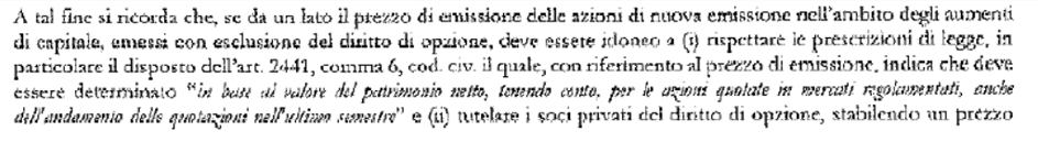 Considerazioni sull'adeguatezza e congruità del criterio proposto per determiare il prezzo del...png